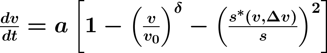 IDM acceleration equation